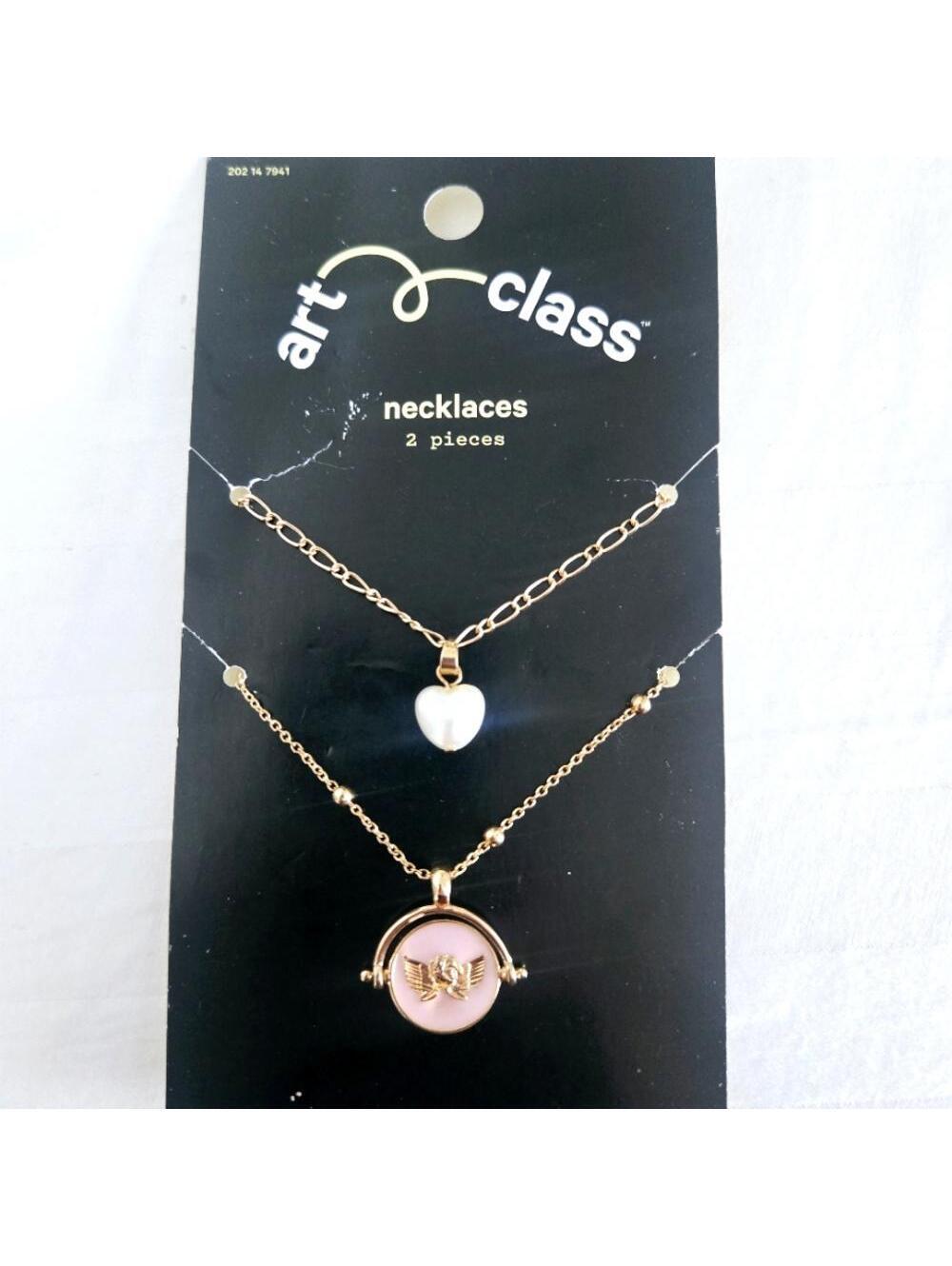 Art Class Children's Girl's Necklace Jewelry Set of Two NWT